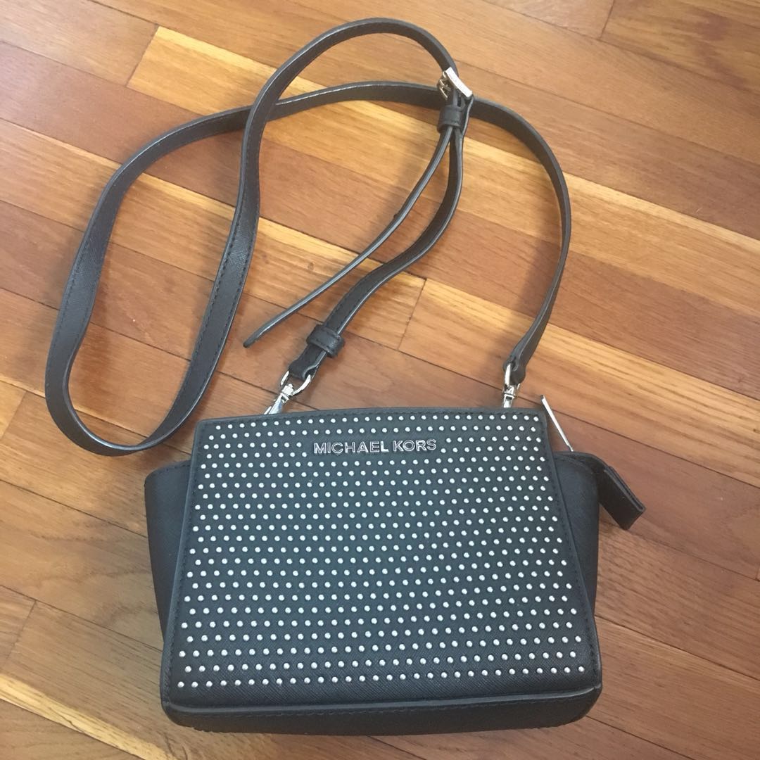 Mini selma best sale studded michael kors