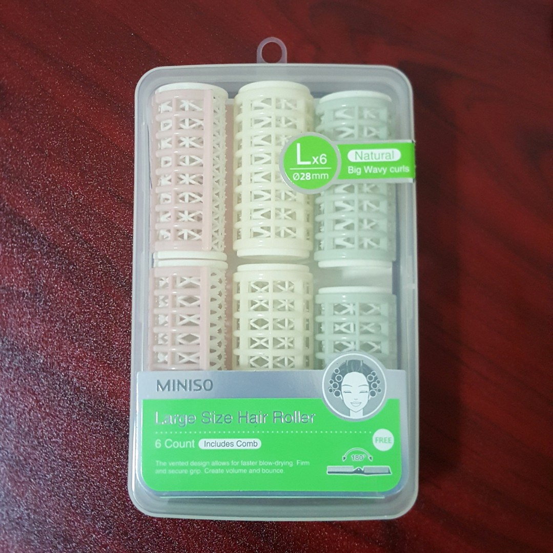 Miniso Large Hair Roller, Beauty & Personal Care, Hair on Carousell