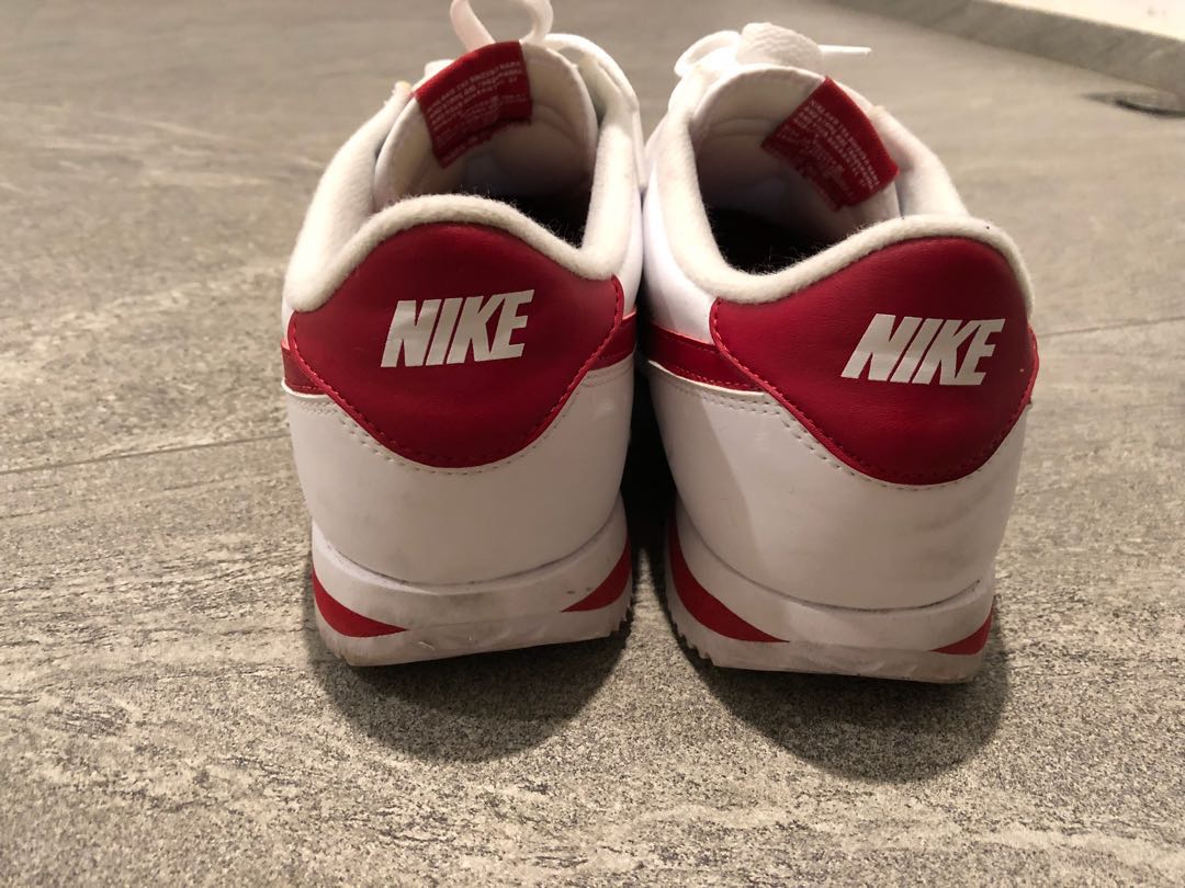 Nike Cortez White with Red Swoosh Classic Leather US10.5