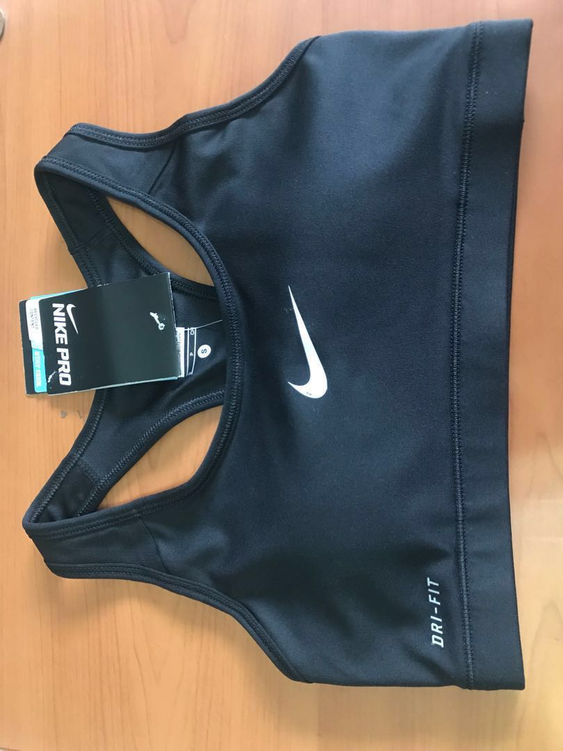 Nike Pro Classic Padded Sports Bra - black (non-removable pads