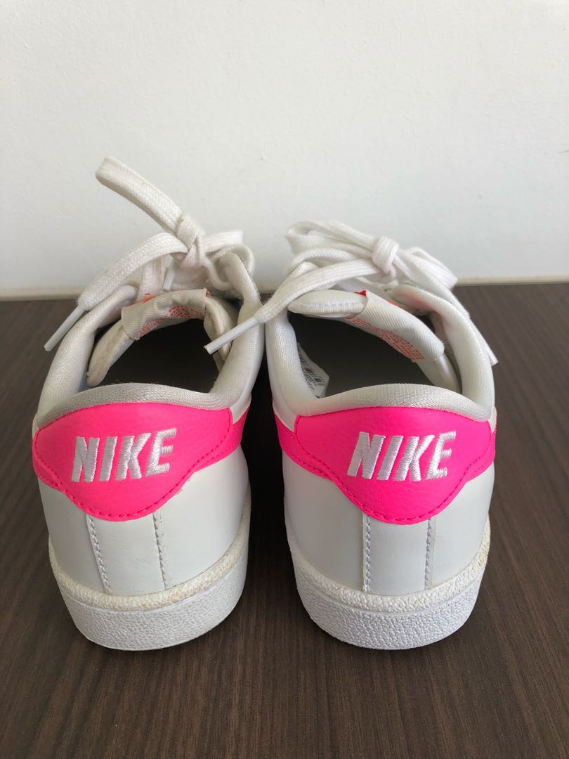 hot pink and white nikes
