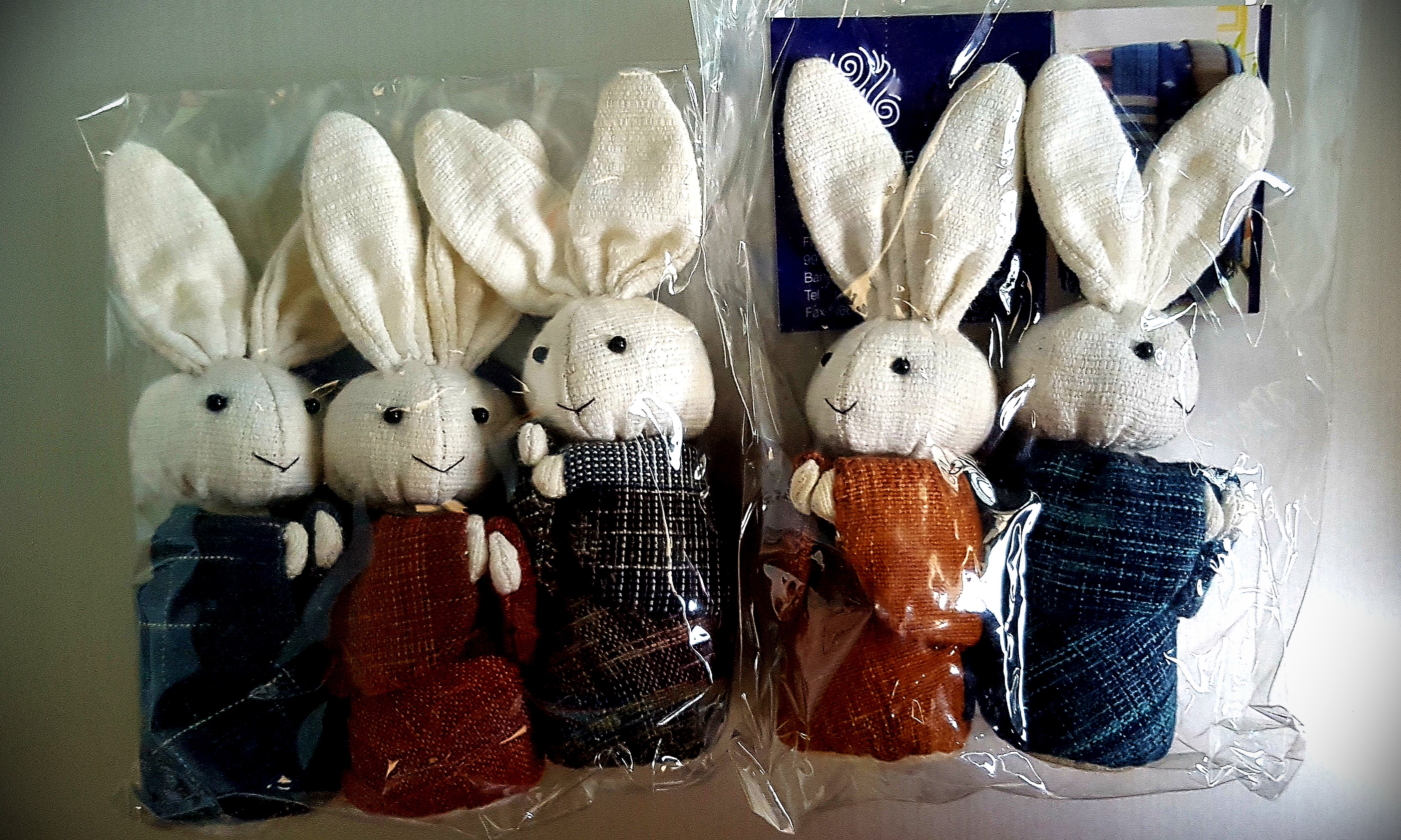 indigo stuffed bunny
