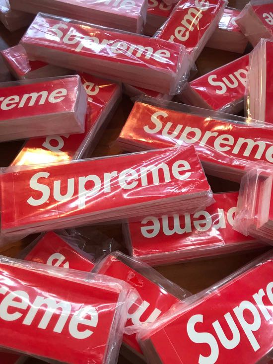 genuine supreme stickers