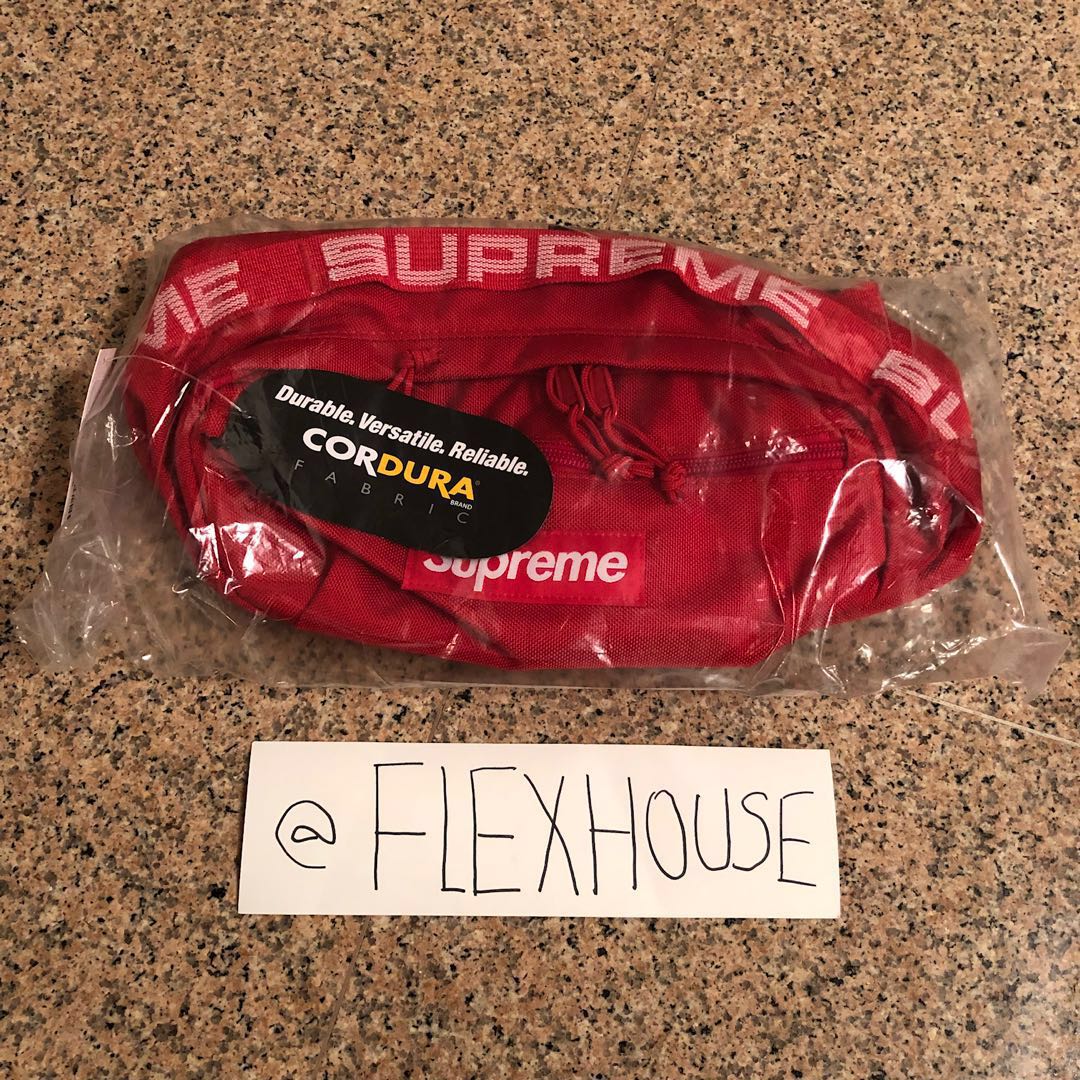 supreme fanny pack ss18 red