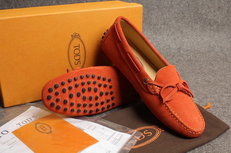 orange tods loafers