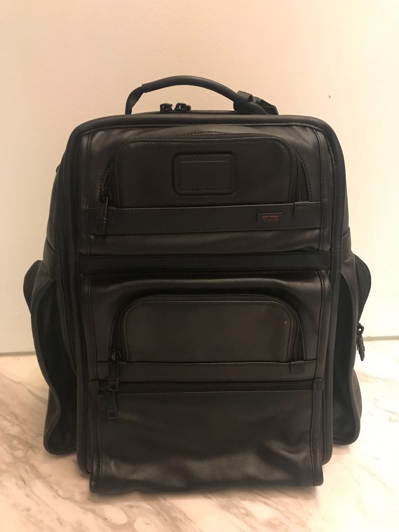 Used Tumi Leather Backpack Factory Sale 