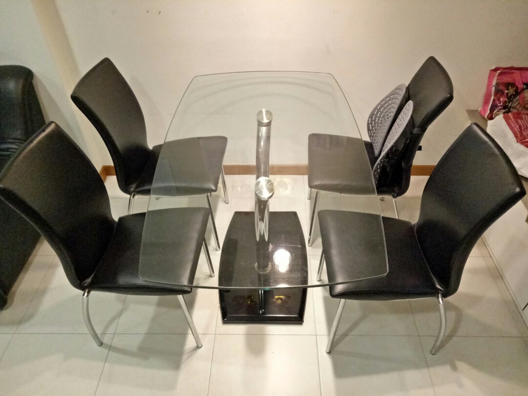 Used Dining set, Furniture & Home Living, Furniture, Tables & Sets on