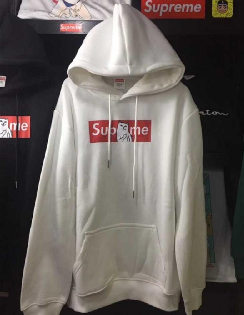 supreme cat hoodie