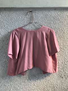 Pink bow outer/top