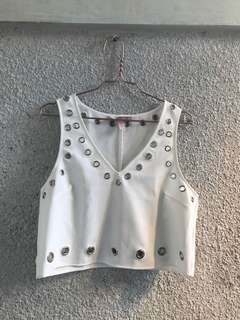 Metal cut out top