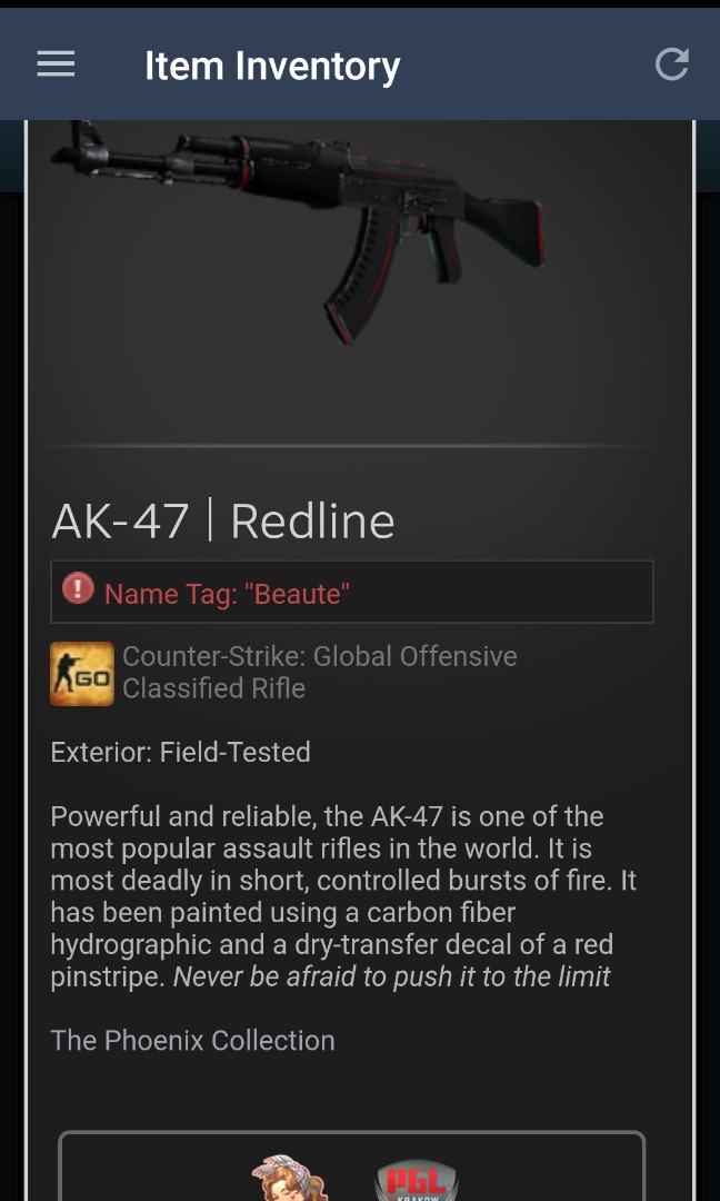 Ak 47 Redline Ft Csgo Toys Games Video Gaming In Game Products On Carousell - ak 47 decal roblox
