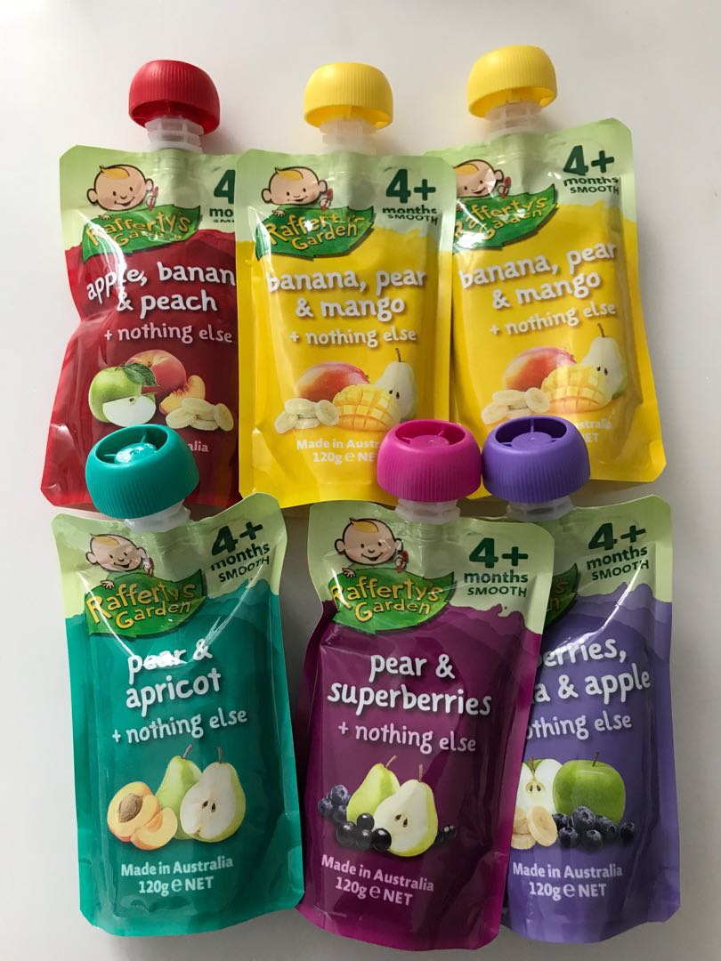 Baby Food Pouch Rafferty Garden Puree Babies Kids Nursing Feeding Weaning Toddler Feeding On Carousell