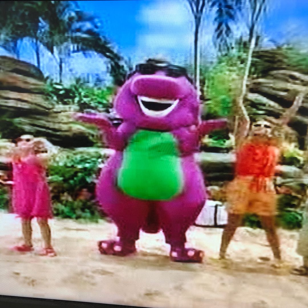 Barney Dinosaur Beach Party