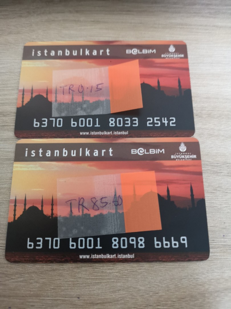 istanbulkart with 85 60 lira value tickets vouchers vouchers on carousell