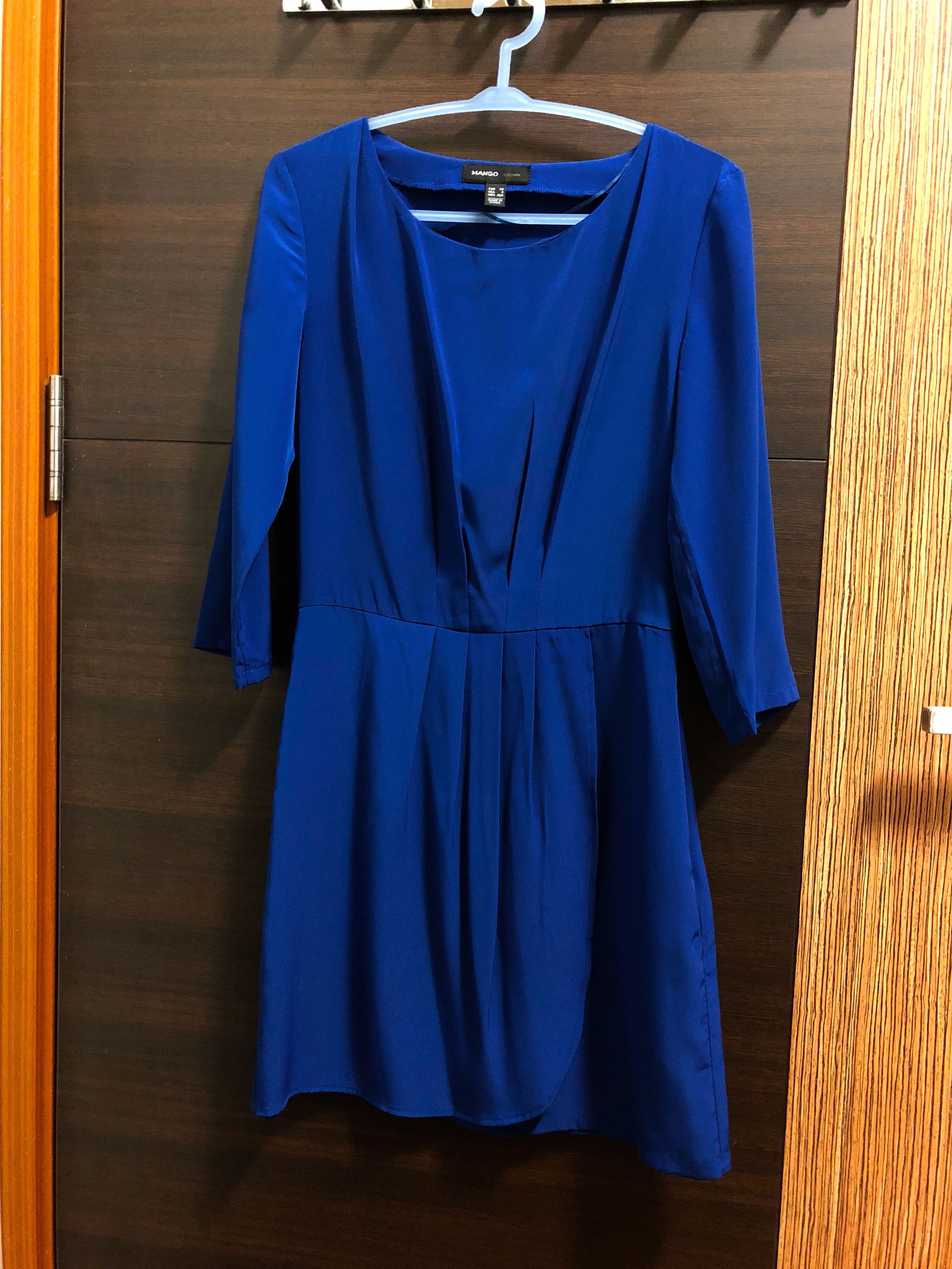 casual dress royal blue