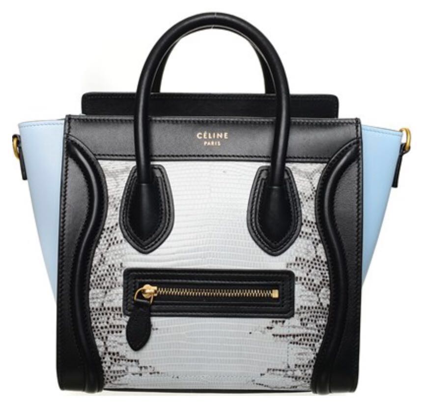 celine nano luggage multicolor