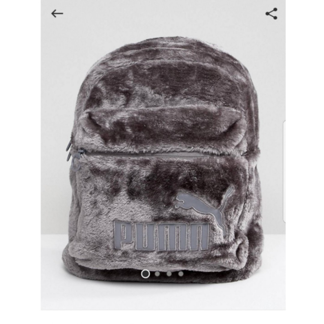 Puma Fur Backpack, Women's Fashion 