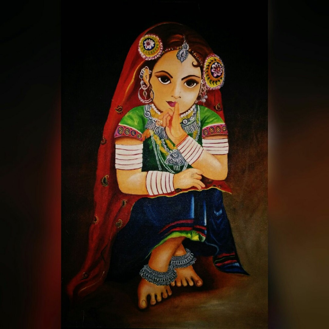Rural Girl Painting Design Craft Others On Carousell