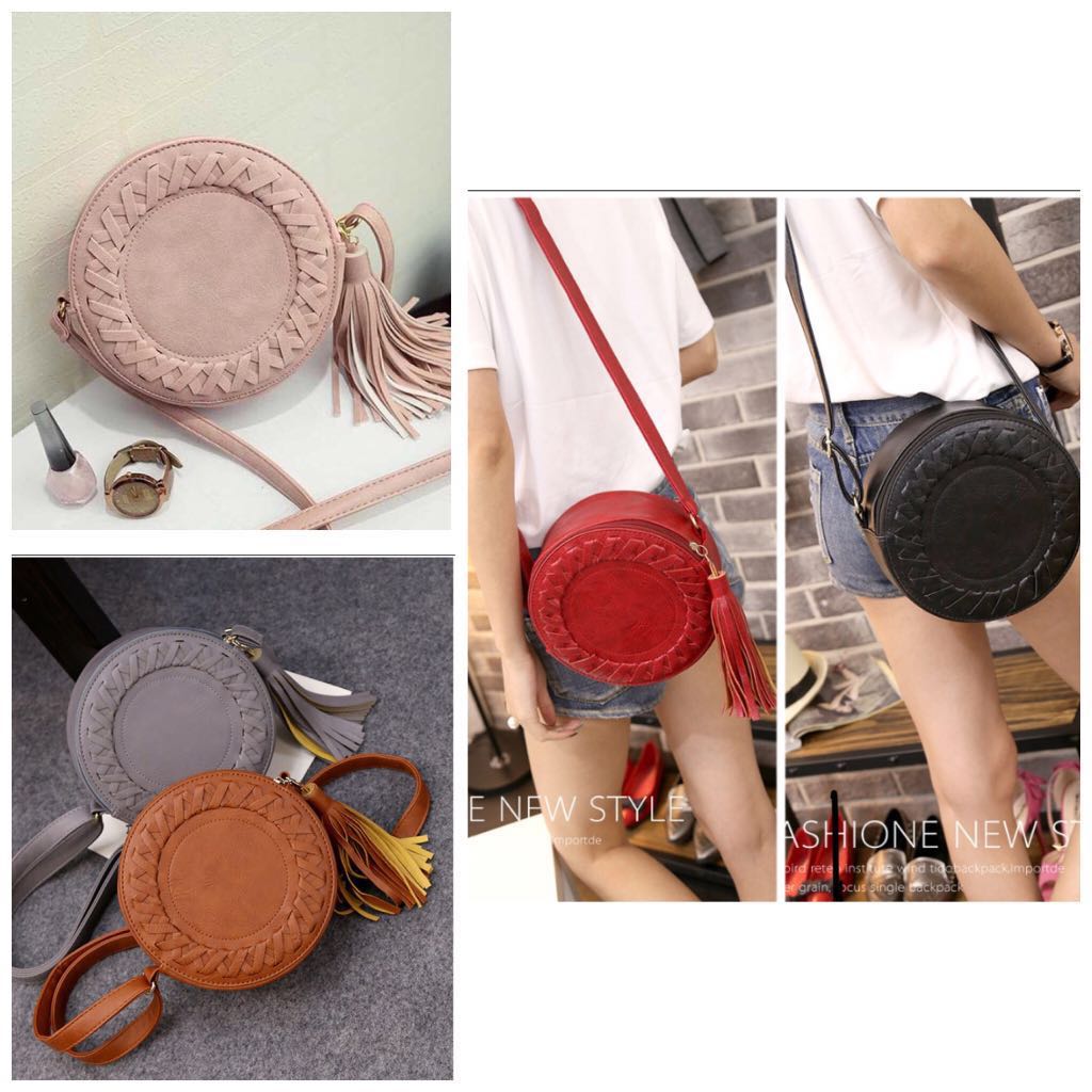 round shaped sling bags