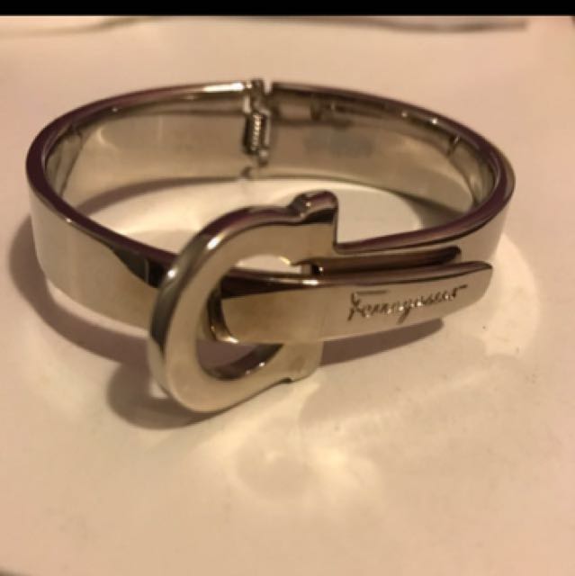 Ferragamo sales silver bracelet