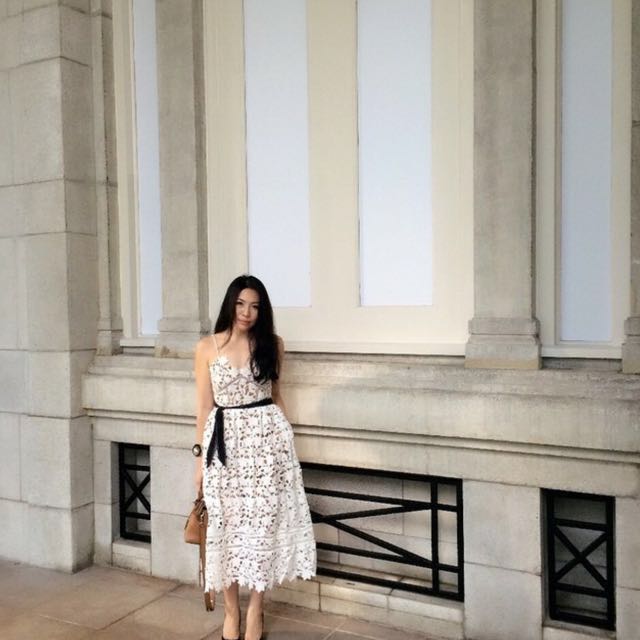 Self portrait white azalea dress online