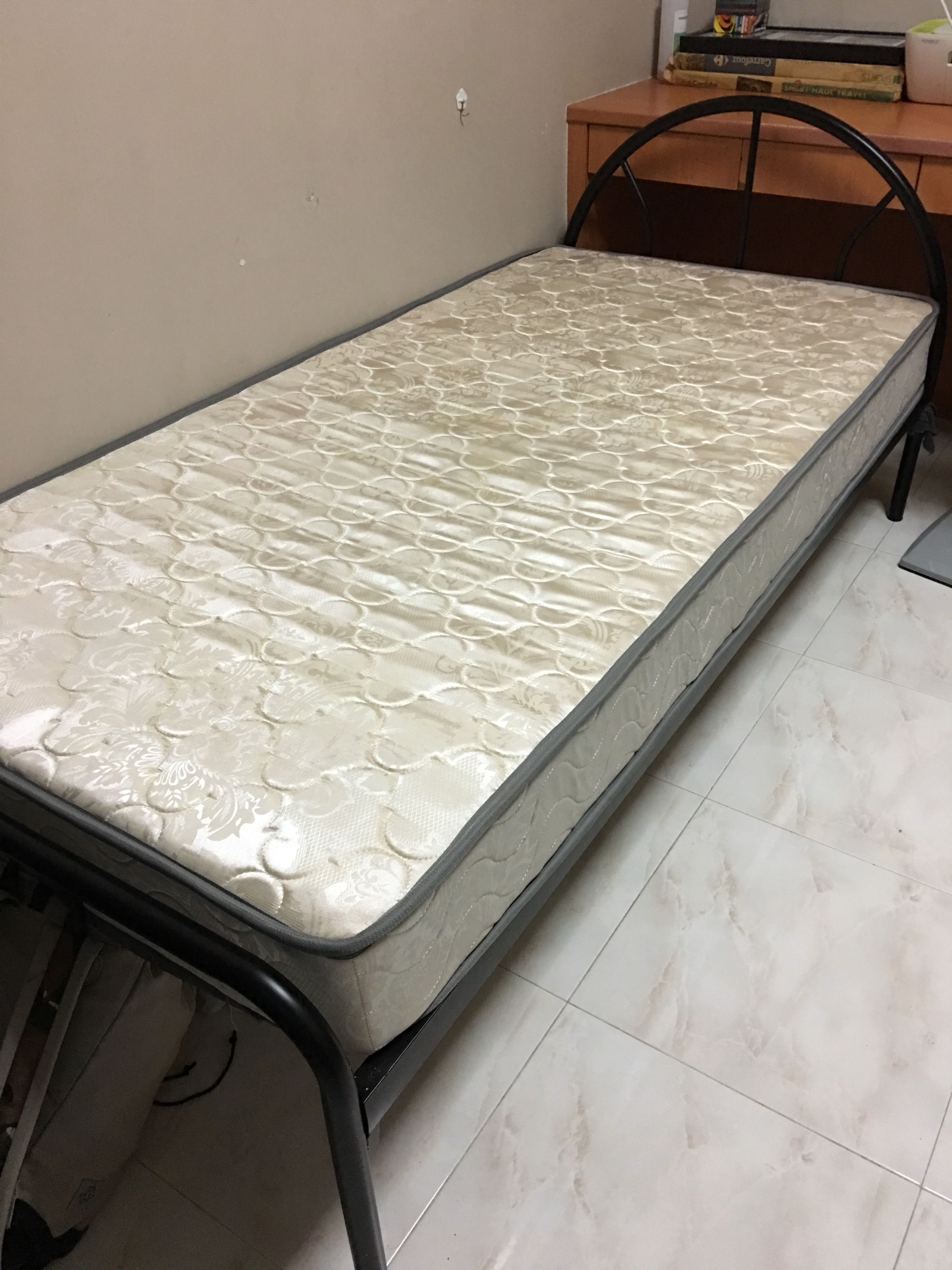 Single Bed With Mattress Furniture Beds Mattresses On Carousell