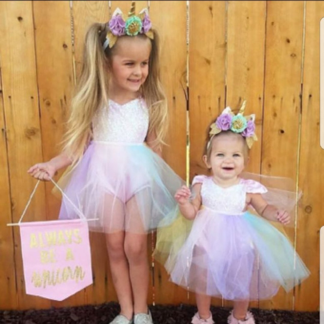 Girls rainbow outlet tutu dress