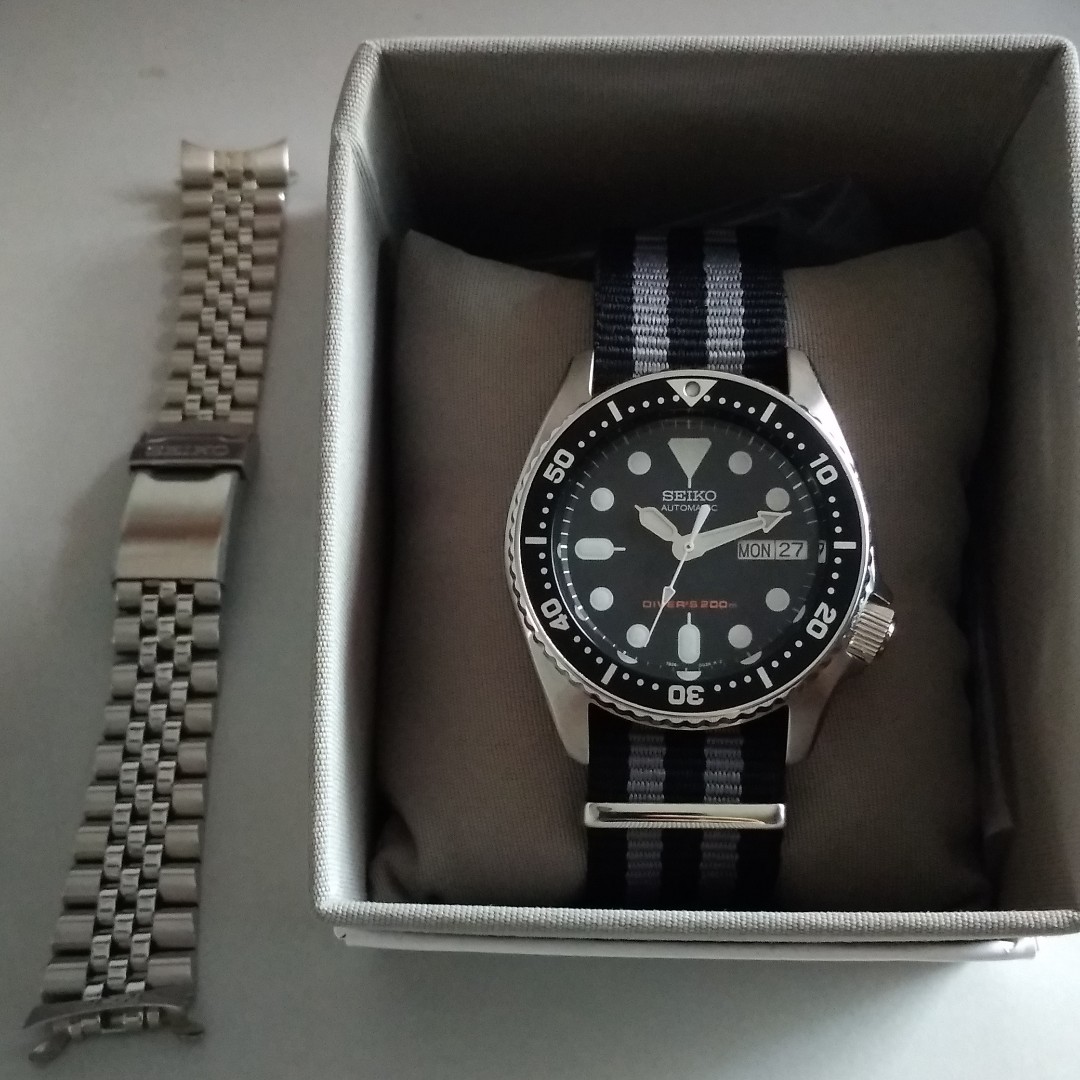 SKX013 with bracelet and James Bond NATO strap, Luxury, Watches on Carousell