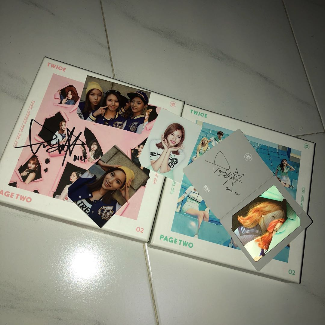 Twice Page Two 2 Cheer Up Album Mina Hobbies Toys Memorabilia Collectibles K Wave On Carousell