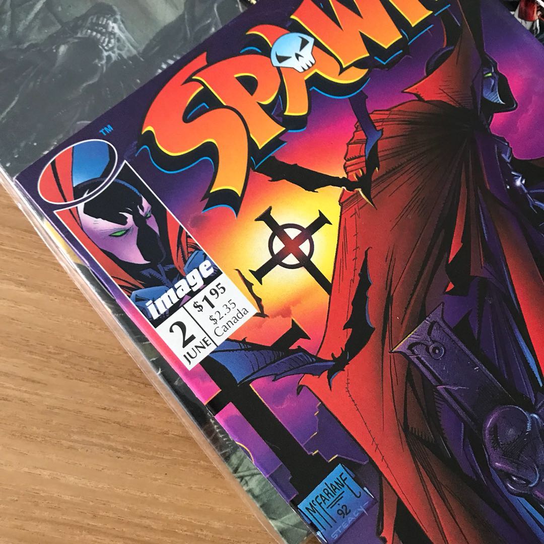 Various Spawn comics (Category: Vintage Collectibles) located in Singapore. Submitted by thecollectorcat (Listing ID 170497303, Image 1). Description: Various spawn comics in pristine conditions for collectors. Spawn paperbacks book 1 (issue 1-5) Spawn paperbacks book 10 (issue 43-47) Curse of the Spawn book 1 (issue 1-5) Spawn issue #2 Spawn Batman Also includes Aliens Book 1 as a bundle of 6 books..