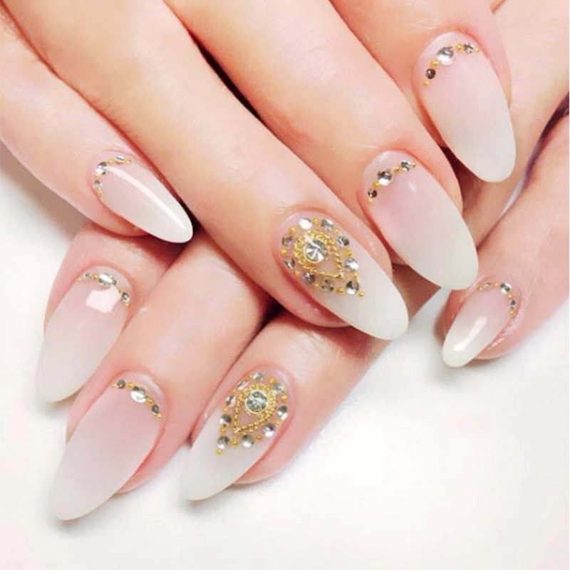 Milky Pink Gel Nail Polish - lovely nails design