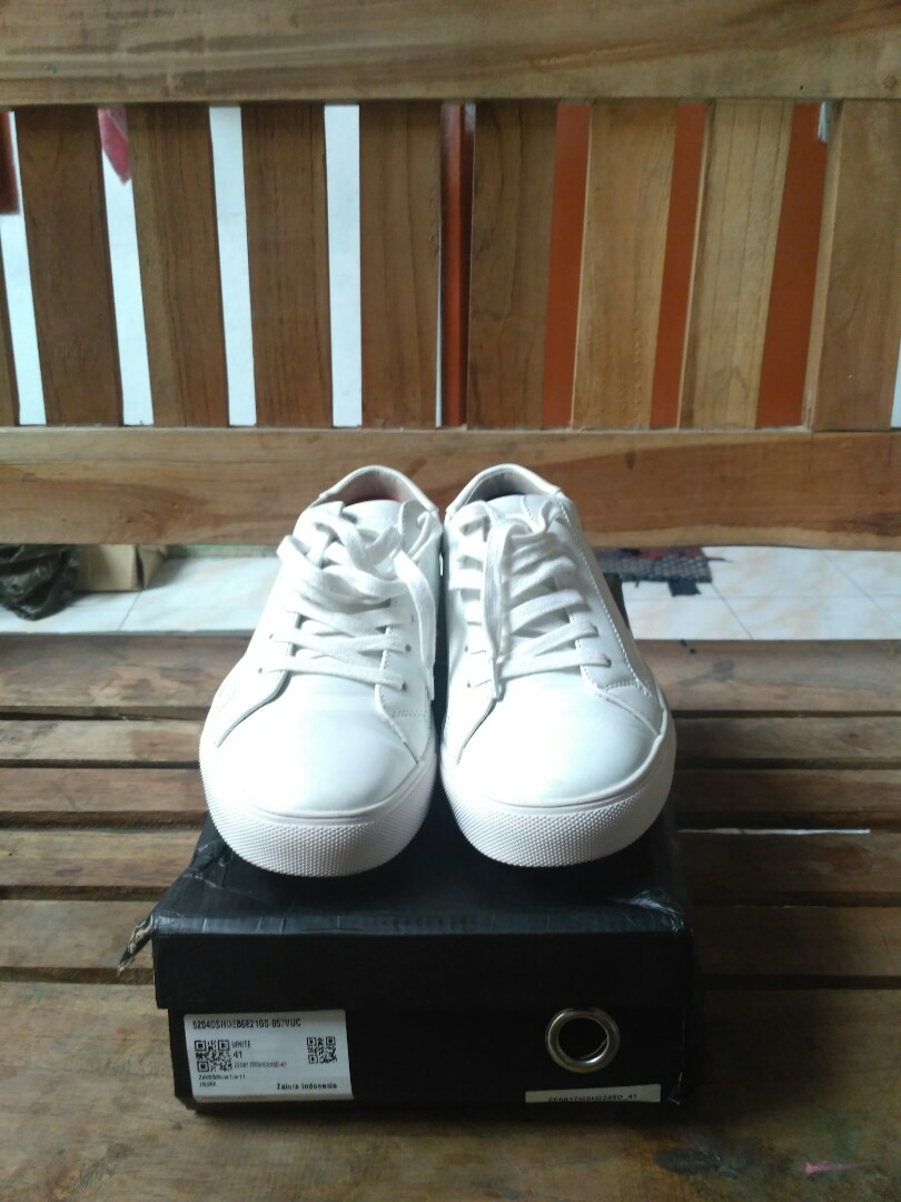 Zalora essential faux leather snekaeres not vans adidas nike