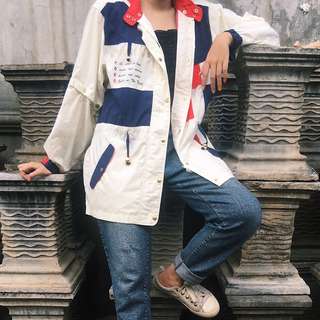 3tone colorblock jacket