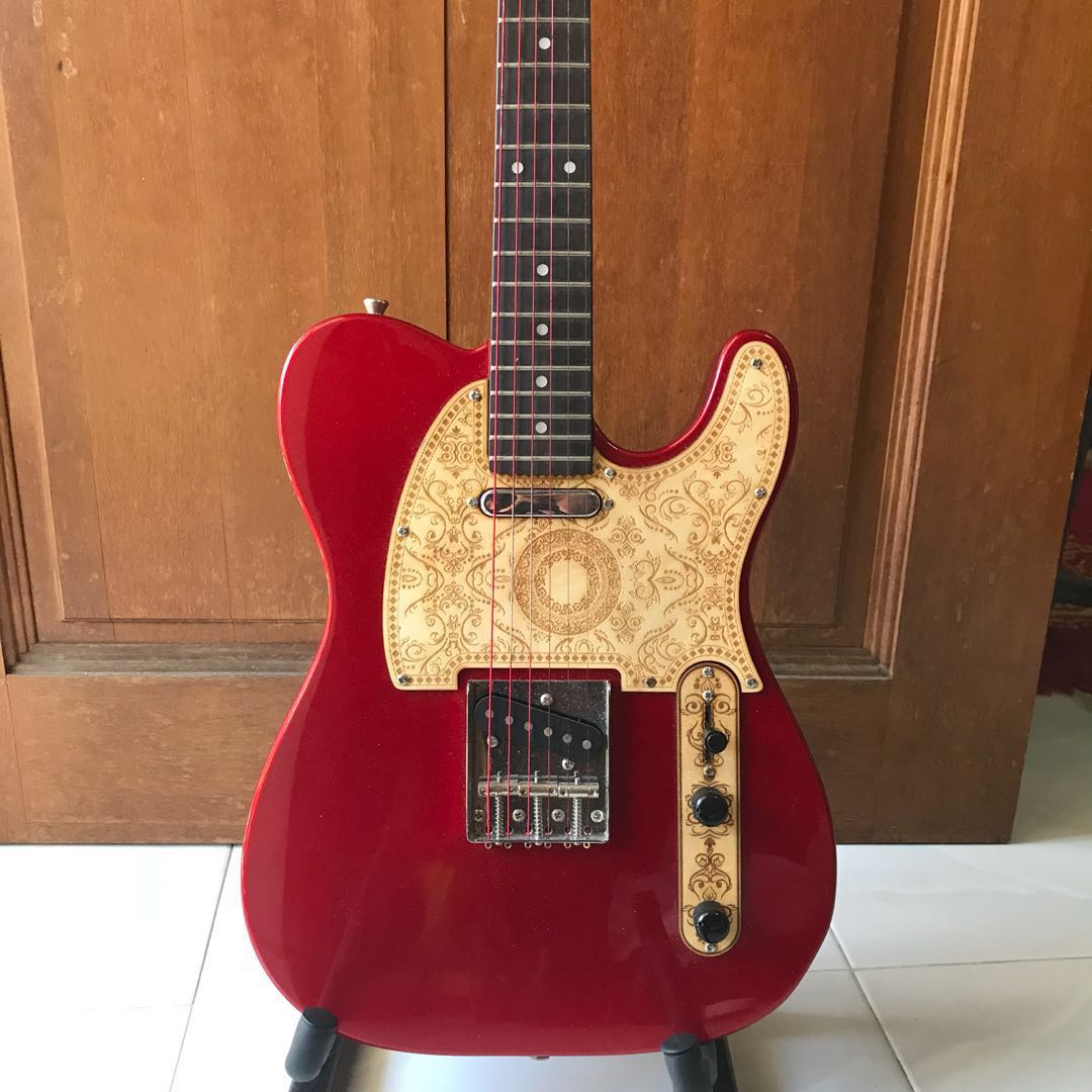 クーポンで半額☆2280円！ 【4824】 Bacchus Telecaster model red