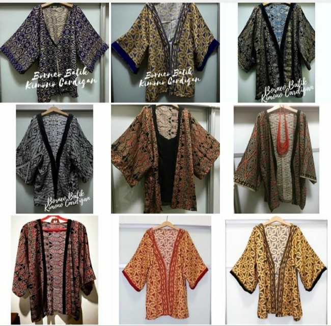 10+ Ide Cardigan Batik Kimono