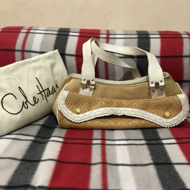 Cole haan online straw bag