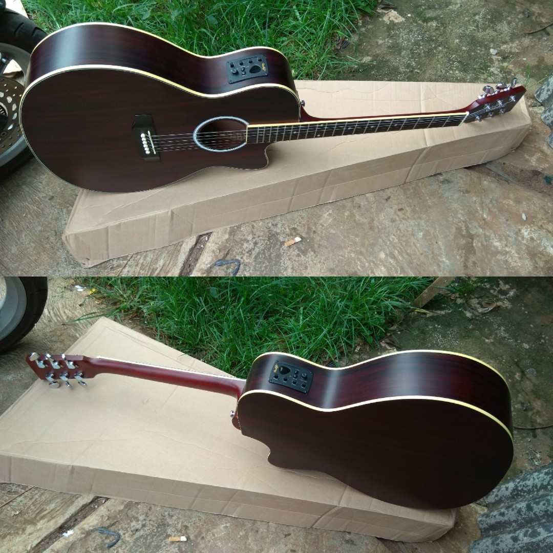 Gitar Akustik Elektrik Jumbo Music Media Instruments On Carousell