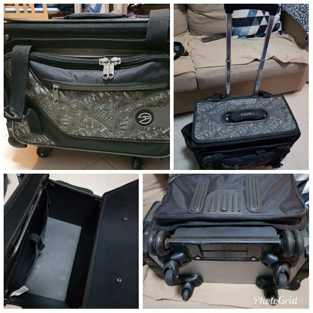 Hawk 6 Wheeled Trolley Bag Color Black Large Babies Kids Boys