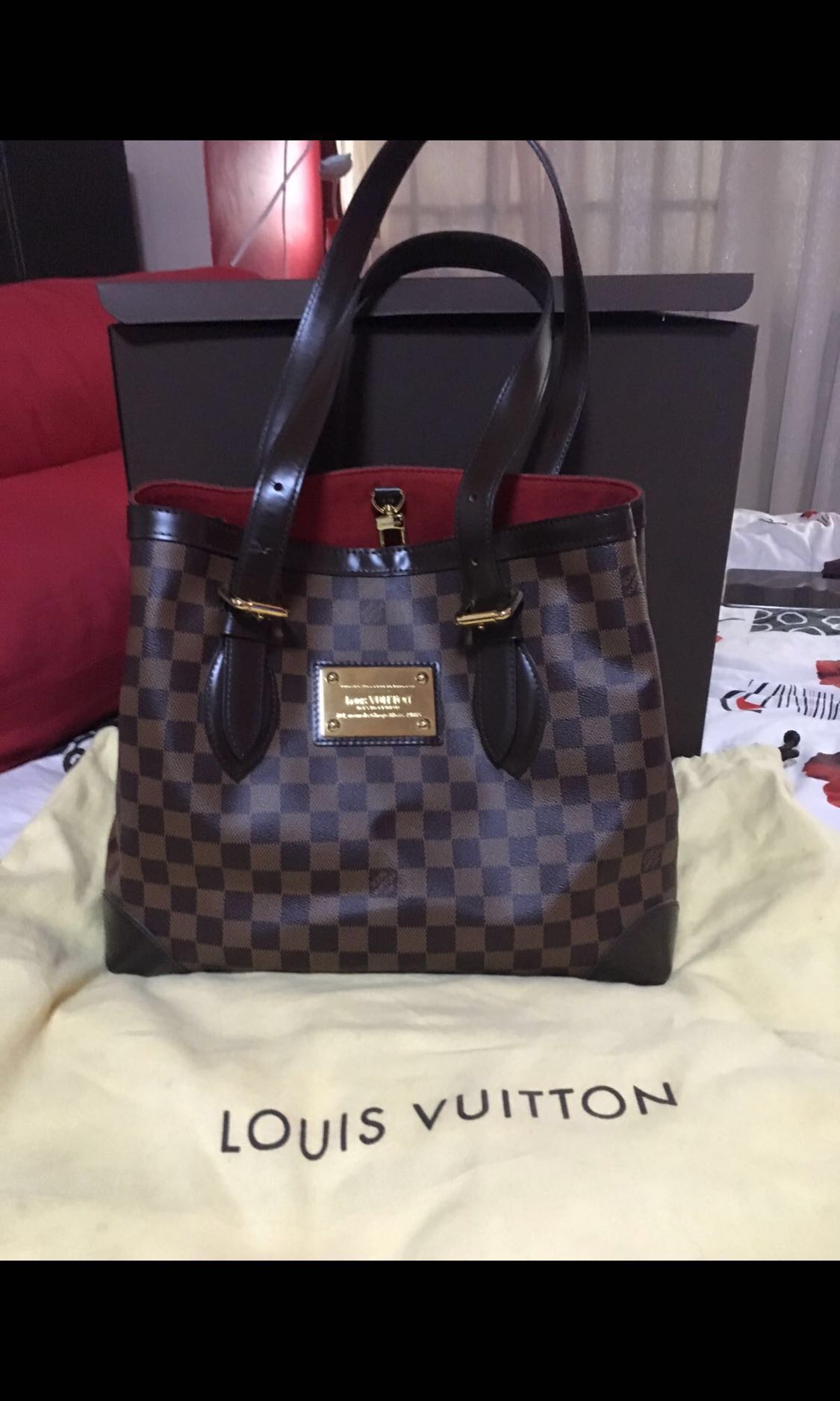 Bum bag  sac ceinture cloth handbag Louis Vuitton Brown in Cloth  23796823