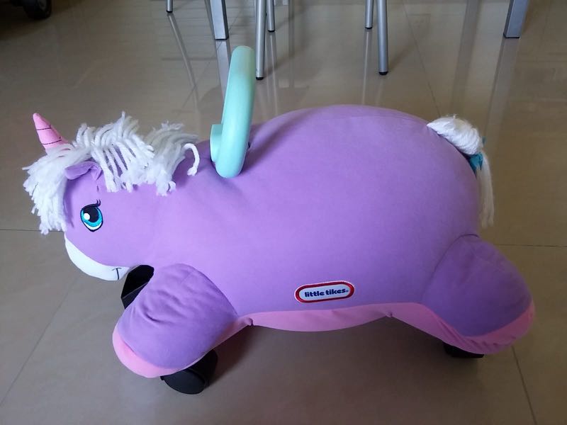 Little Tikes Unicorn Ride On Pillow Racer 獨角獸滑行車 Toys