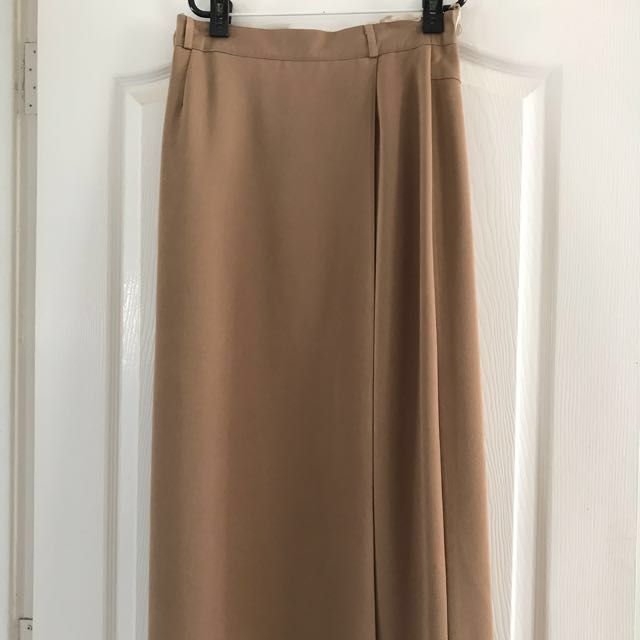 Long Overlap Skirt, Luxury, Apparel