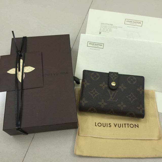 Louis Vuitton Clasp Wallet Portefeuille Viennois Brown Monogram M61674 in  2023