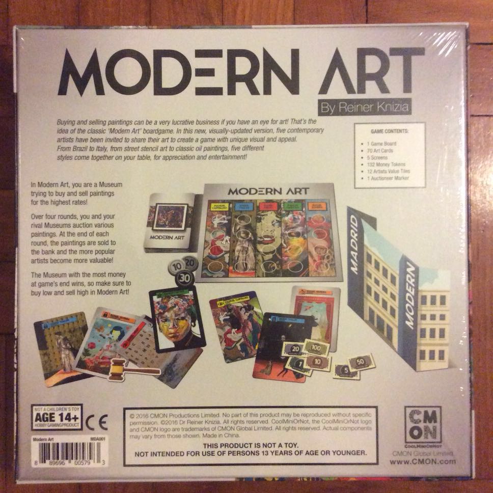Modern Art board game, Hobbies & Toys, Toys & Games on Carousell