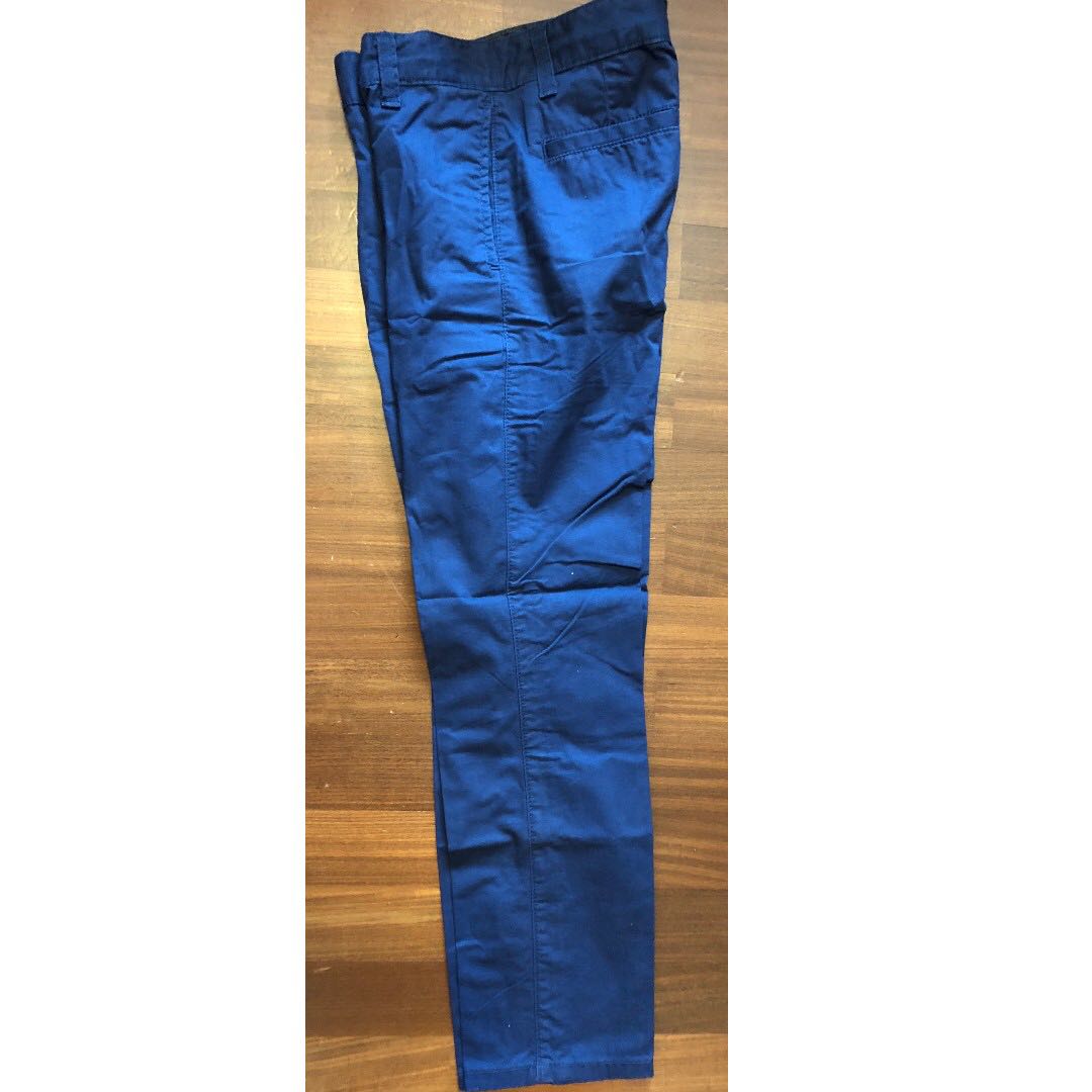 boys navy skinny trousers