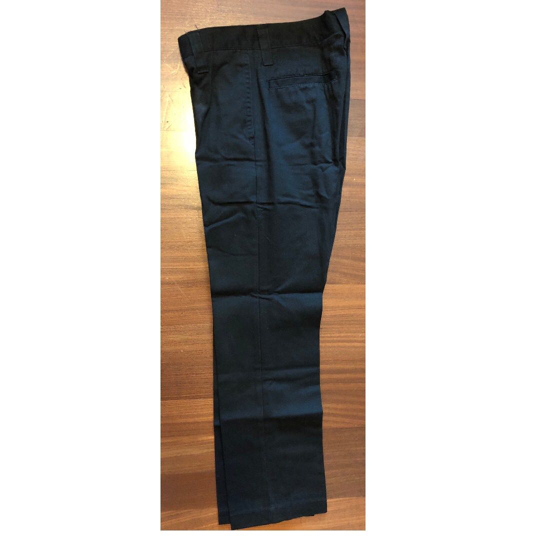 black skinny uniform pants