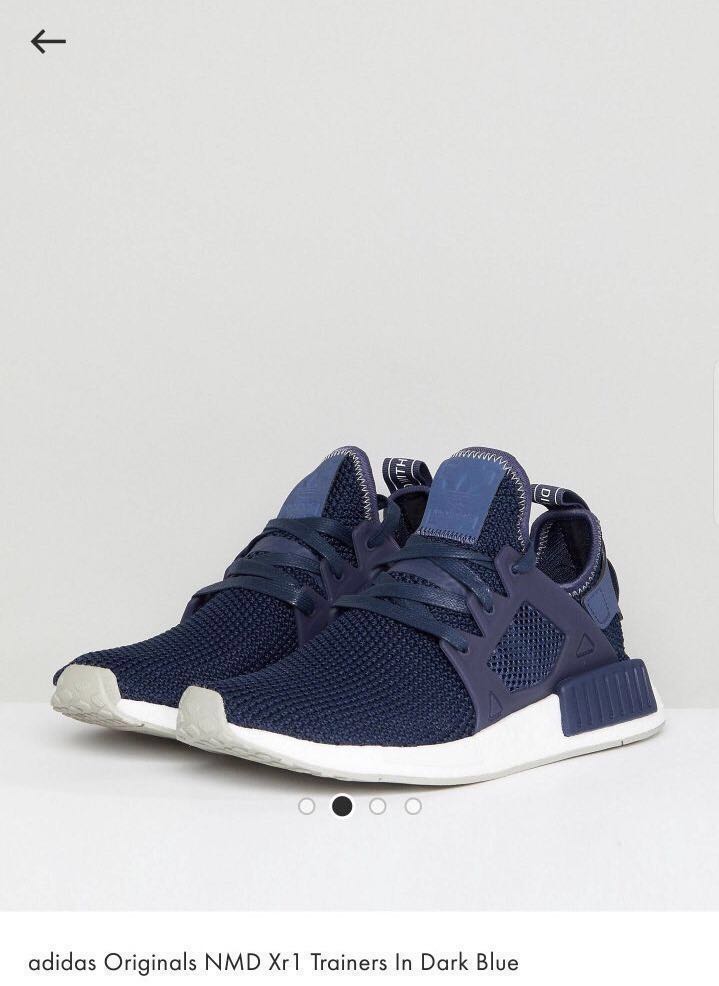 Dark blue nmds online