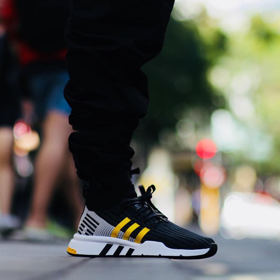 adidas eqt support black yellow