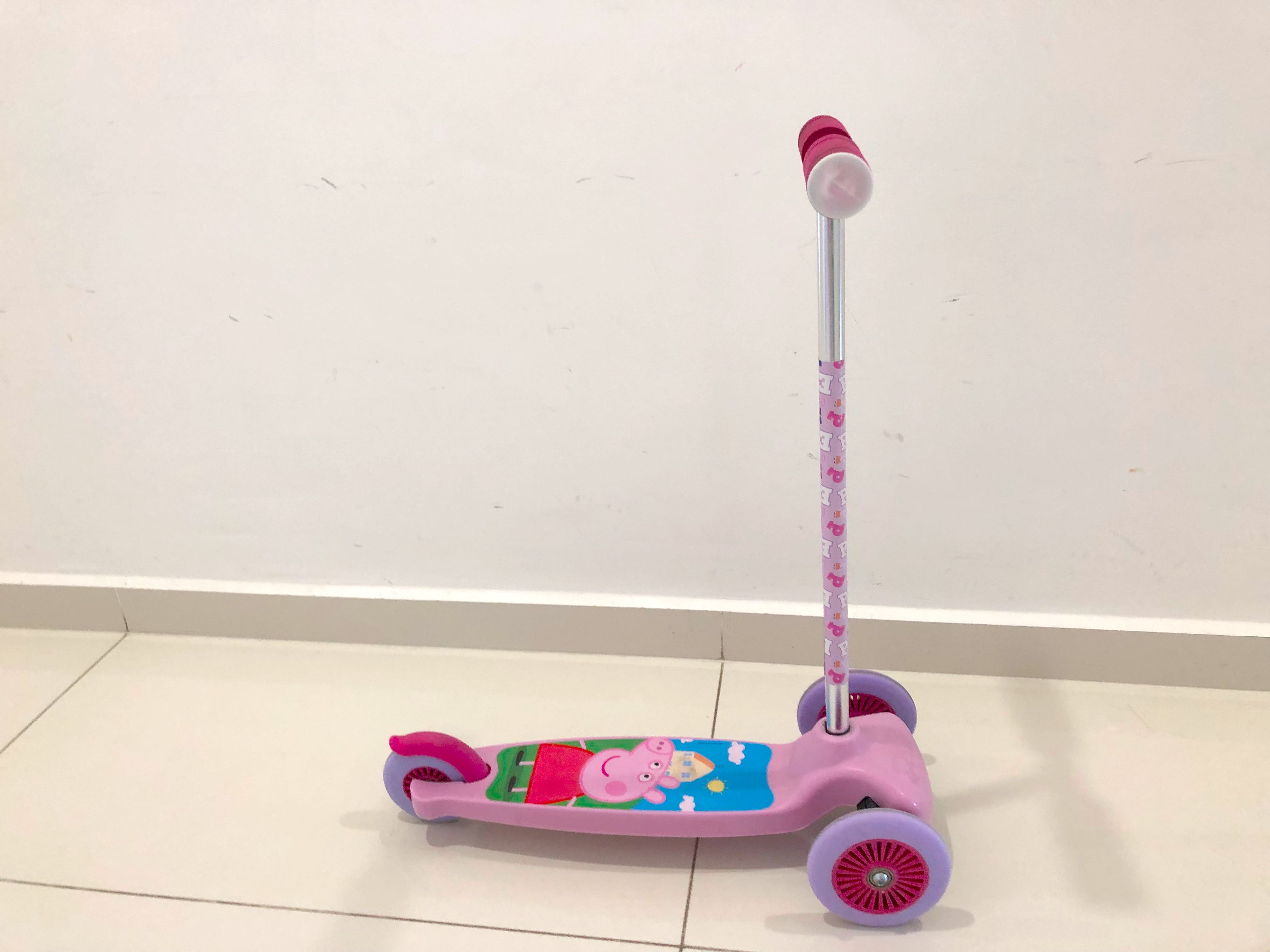 Details about   SCOOTER GIRLS PIG SKATEBOARD SEGWAY MUSIC BALANCE CAR PEPPA STYLE PINK DOLL TOYS 