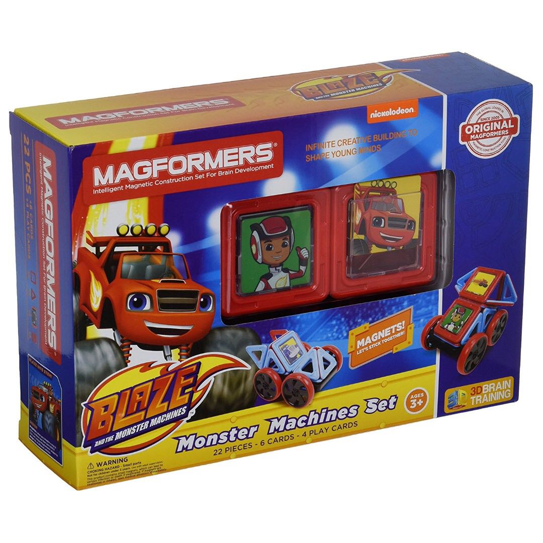 OUT OF STOCK MAGFORMERS Blaze Monster Machines Set 22 Piece