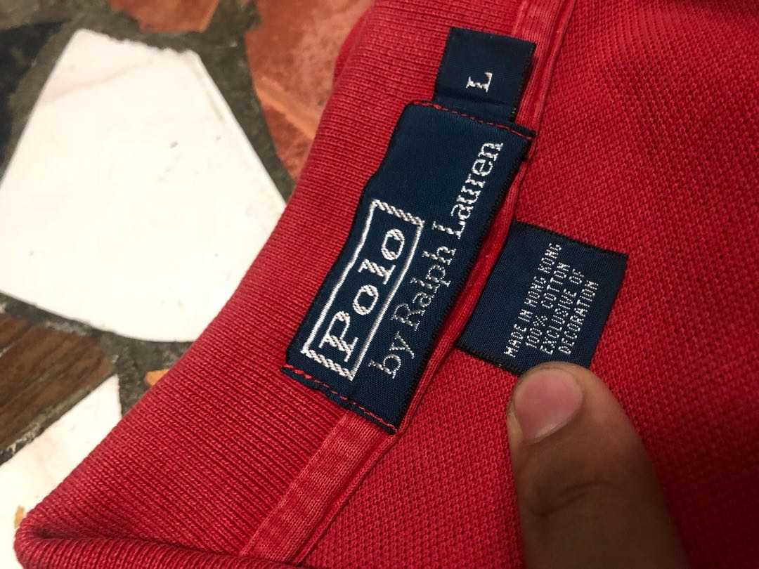 Ralph Lauren Red Polo Shirt (Category: Tshirts & Polo Shirts ) located in Mandaluyong City. Submitted by troyeedyed (Listing ID 171241816, Image 2). Description: Authentic Fits up to M and XL.